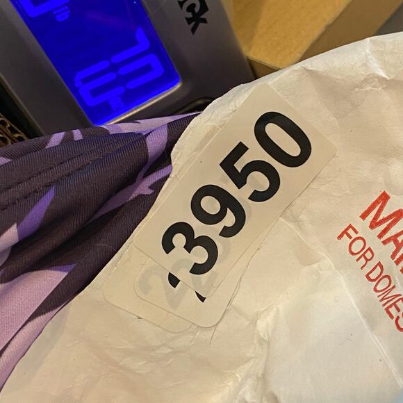 Eddie‎ Bauer Ruched Shaping Swimsuit M Purple Floral Flattering Summer Vacation - Picture 7 of 8